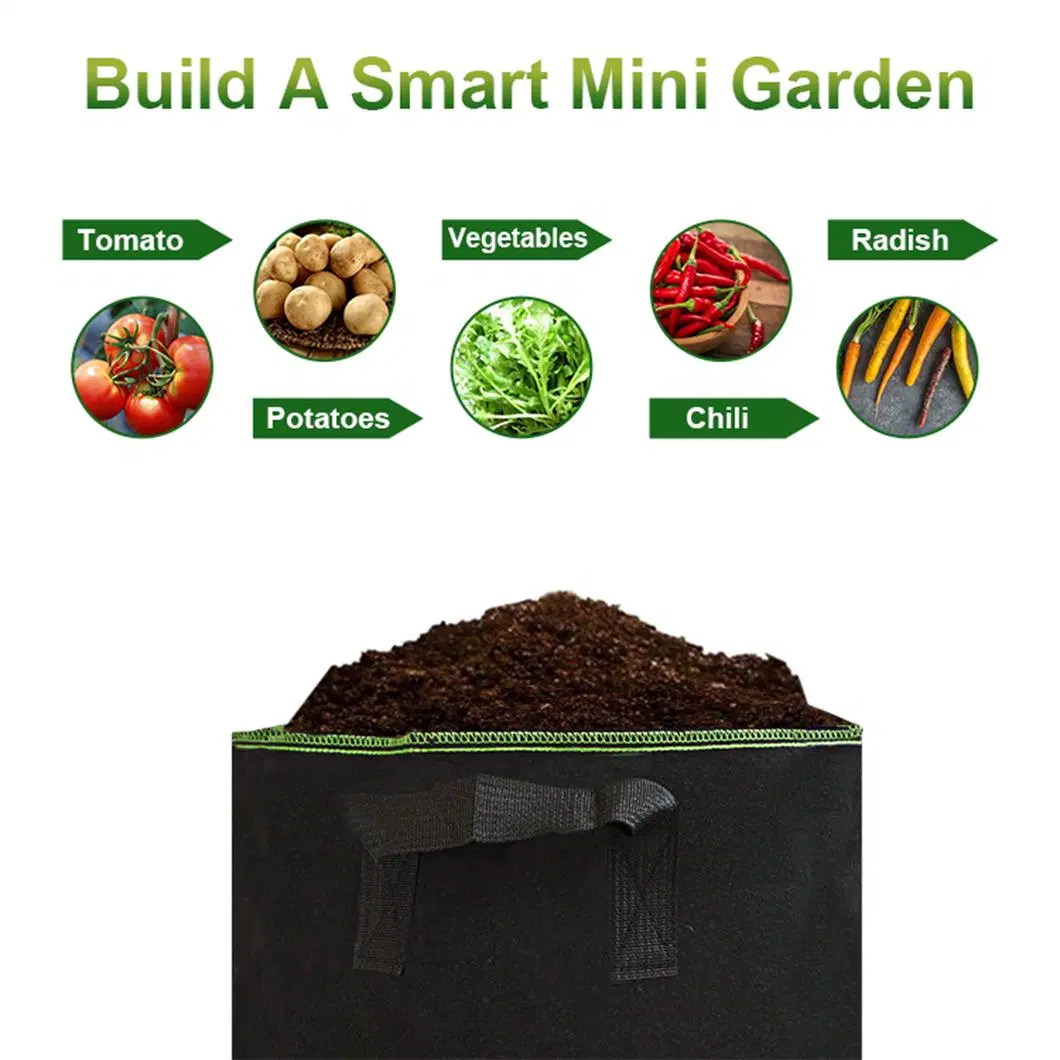 Customized Biodegradable 100% PP Non Woven Garden Plant Grow Nursery Bag