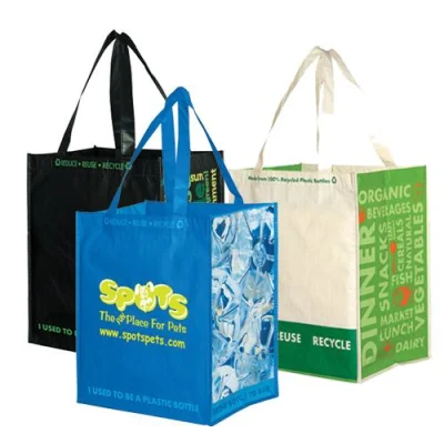 Recycled Pet Shopping Bag Recyclable Hottest China Non Woven Grocery Bag for Supermarket