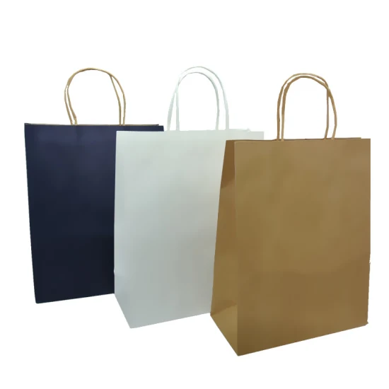 Printed FSC White Art Coated Paper Packaging Luxury Shopping Gift Bag